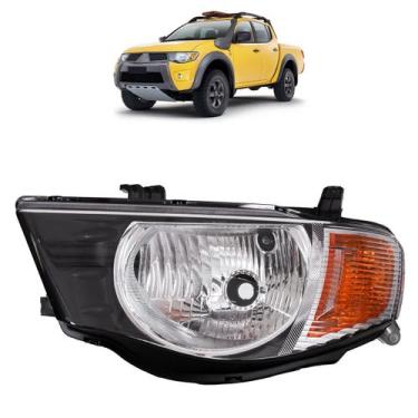 Imagem de Farol Dianteiro L200 Triton 2008 A 2011 Máscara Negra - Automotive Imp