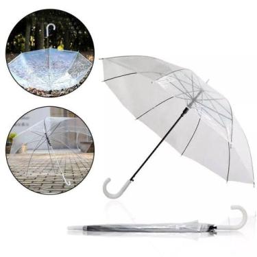Imagem de Guarda-chuva Transparente Automático  Resistência, Estilo E Funcionali