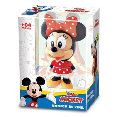 Imagem de Boneca Minnie Turma do Mickey Vinil Disney Baby 12cm
