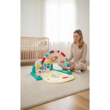 Imagem de Tapete Atividades Bebê Musical Piano Luzes Sons Verde - Congratulation