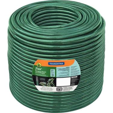 Imagem de Mangueira Tramontina 3/4" 100 Metros Verde Pvc Para Jardinagem Uso Dom