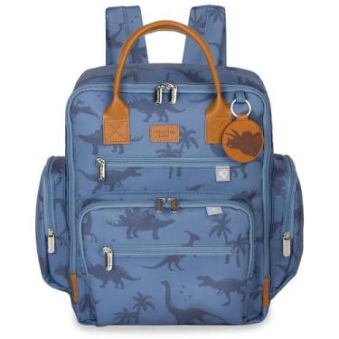 Imagem de Mochila de Maternidade MasterBag Urban Dinossauro Azul, Azul