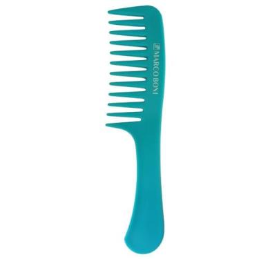 Imagem de Pente De Plástico De Uso Diário Com Dentes Largos Marco Boni, Azul Pis
