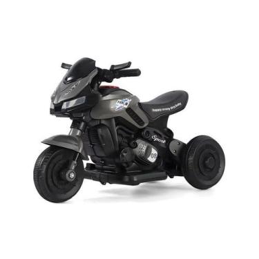 Imagem de Moto Elétrica Infantil 6V Dark Cinza Unitoys 3006