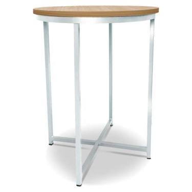 Imagem de Mesa De Canto Alta Gana - Branca/Jade - Genus Móveis, Branco/JAde