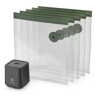 Imagem de Seladora a vácuo portátil electrolux com 5 sacos herméticos