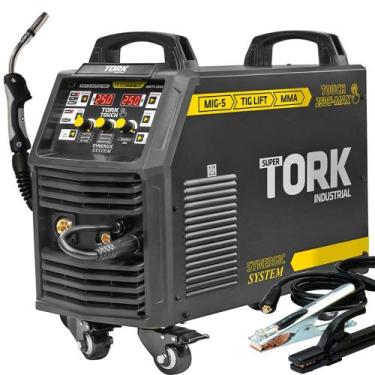 Imagem de Máquina Inversor De Solda 250a Mig Tig Lift Mma Super Tork, 220V