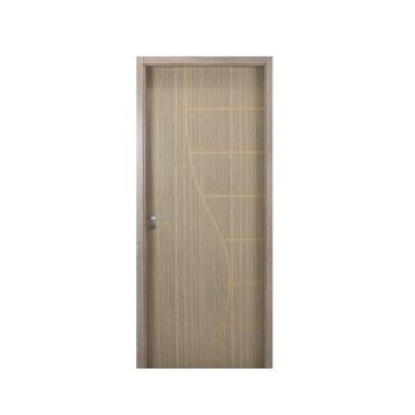 Imagem de Kit Porta de Madeira Decorada 215x94cm com Batente de MDF Ultra 16cm C