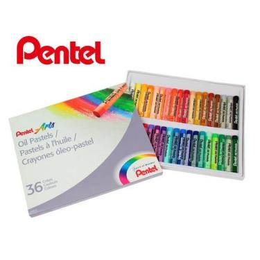 Imagem de Giz Pastel Oleoso Pentel 36 Cores PHN-36