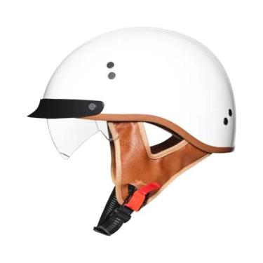 Imagem de Capacete De Motocicleta Retrô Para Verão, Capacete Aberto Para Quatro 