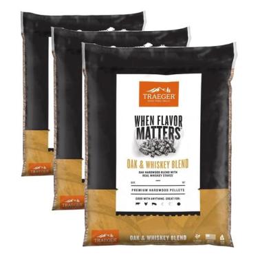 Imagem de Pellets de Madeira Traeger Blend de Carvalho e Whiskey 8 kg