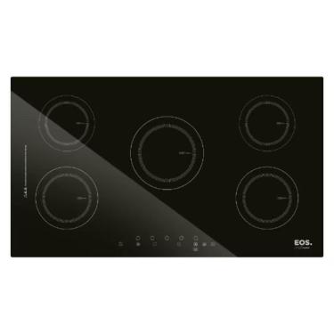 Imagem de Cooktop de Indução 5 Bocas 90cm Full Glass Painel Touch 9500W Preto 220V - EOS