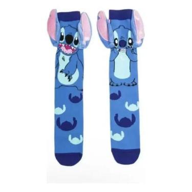 Imagem de Meias 3d Infantil Maluca Personagens Animados Stitch - Genérica