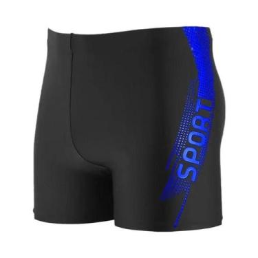 Imagem de Shorts Esportivos Masculinos De Secagem Rápida Com Cordão E Estampa Pa
