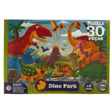 Imagem de Quebra Cabeça 30 Peças Dino Park Dinossauro Para Crianças - Brinquedos