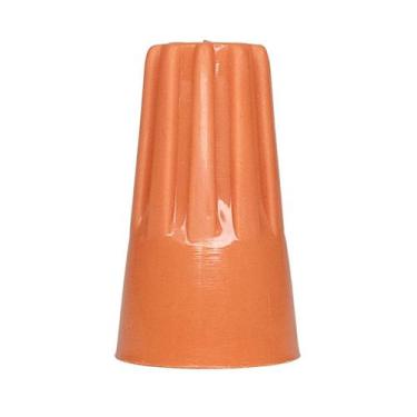 Imagem de 50 Peças Conector Rosca Laranja Para Fios Cabos 1,5 a 6,0mm Torção Jun
