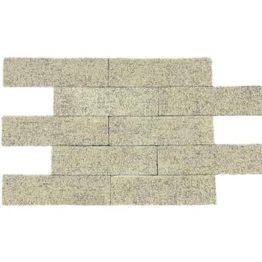 Imagem de Kit 290 Tijolinhos Autocolante 3D Estilo Pedra Lavável Fácil Instalaçã