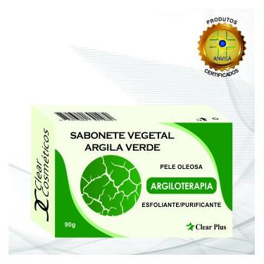 Imagem de Sabonete de Argila Verde Clear Plus - Esfoliante e Hidratante