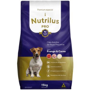 Imagem de Ração Seca Nutrilus Pro+ Frango & Carne para Cães Adultos de Raças Pequenas - 15 Kg