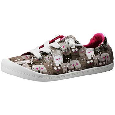 Imagem de Skechers Women's BOBS Beach Bingo-Kitty Concert Taupe/Multi 7.5 M US