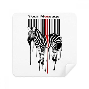 Imagem de Preto vermelho listrado Code Graffiti Pinto óculos de limpeza de tela tecido de camurça pacote com 2