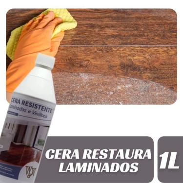 Imagem de Cera Para Laminados Vinílico Azulejos Restaura Brilho W&W 1L