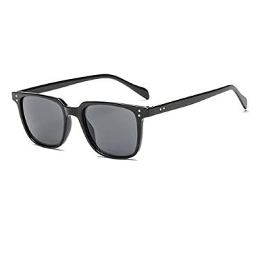 Imagem de Óculos de Sol Leopardo Verde Escuro Quadrado Homem Condução Óculos Masculino Óculos de Sol Designer Pesca Viagens Vintage Oculos De Sol, Preto Cinza, China