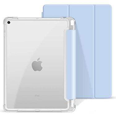 Imagem de Capa Para iPad 9ª 8ª 7ª Geração 10.2" Smart Case Slim Com Suporte a Caneta e Fundo Transparente Proteção Total- Anti Impacto/ Auto Sleep /Tampa Magnética/ Premium Resistente Funcional