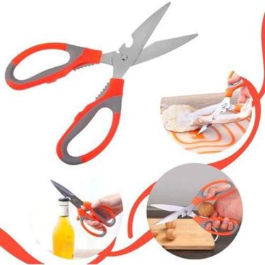 Imagem de Tesoura Para Cozinha Tezoura Multiuso Corta Frango Culinaria