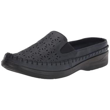 Imagem de Easy Street Feminino Kita Ballet Flat Mule, Azul marino, 6 Wide