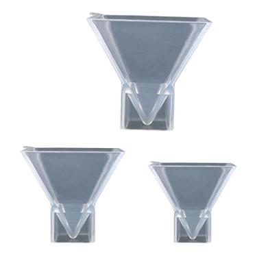 Imagem de Conjunto de 3 de silicone de pirâmide, de fundição de resina epóxi DIY 25mm 50mm 76mm de para de, fabricação