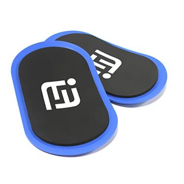 Imagem de metaball Discos deslizantes de núcleo azuis de uso suave no piso do tapete Equipamento de exercício. Poltronas deslizantes de núcleo compactas para academia em casa - Equipamentos de fitness e acessórios de treino de corpo inteiro