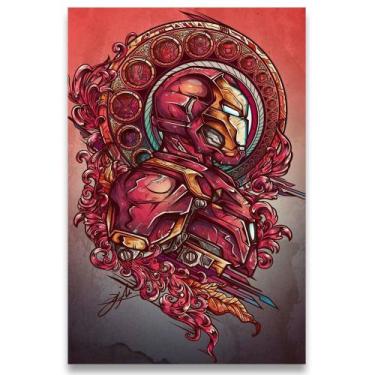 Imagem de Poster Decorativo 42cm X 30cm A3 Brilhante Homem De Ferro Iron Man B5