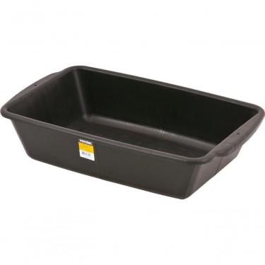 Imagem de Caixa Plástica P/ Massa 20 Litros 61X38X14Cm Preta