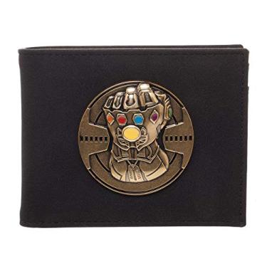 Imagem de Bioworld Thanos Wallet Marvel Wall Infinity War Gift - Acessório Thanos Carteira Marvel, Preto/branco, Clássico