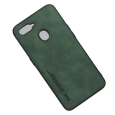 Imagem de Kepuch Silklike Capa para Oppo A7/A12/A5S - Case Placa de Metal Embutida para Oppo A7/A12/A5S - Verde