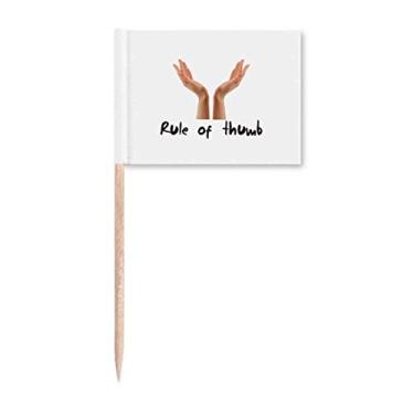 Imagem de Marcador de palito de dente para cultura em idioma inglês para decoração de festa