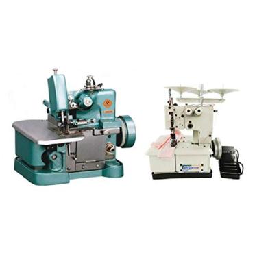 Imagem de Overlock + Galoneira Semi Industriais Com Motor e mesa BRACOB (110)