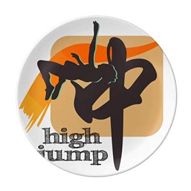 Imagem de China Sports Track Field Prato decorativo de porcelana Salver Prato de jantar