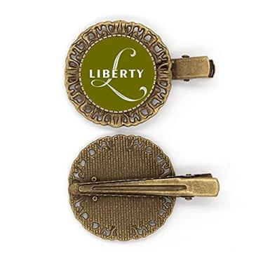 Imagem de Letter Expression Liberty Broche de cabelo com grampo de cabelo