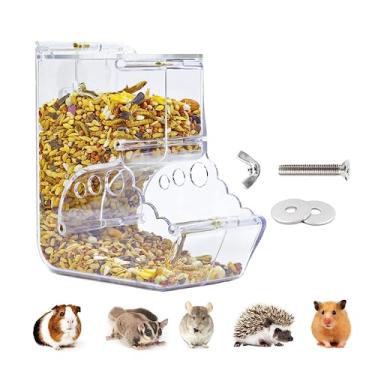 Imagem de Alimentador de Hamsters Pequenos Animais Dispensador Automático Gravidade Auto Dispensadores Pet Pellets Tigela de Armazenamento de Alimentos para Hamster Anão Gerbils Ratos Ouriço Porquinho da Índia