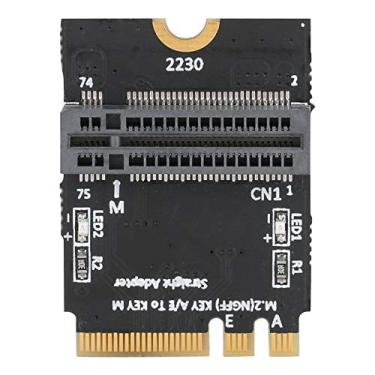 Imagem de Bindpo Cartão Adaptador M.2 SSD, Placa Adaptadora NVME SSD para Chave M.2 AE Conversor de Rede de Instalação Vertical para M.2 Socket 3 PCI-e-Based M Key 2280 SSD