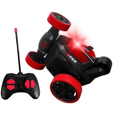 Imagem de Carro de Controle Remoto Dasher 360° com Luz e Som Manobras Radicais Resistente Meninos e Meninas Presente Divertido (Vermelho)