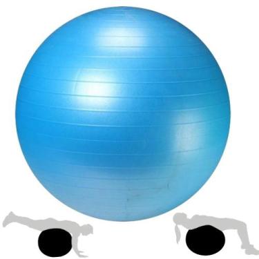 Imagem de Bola Pilates Suica Premium 65 Cm Exercicios Academia Azul  Liveup Spor