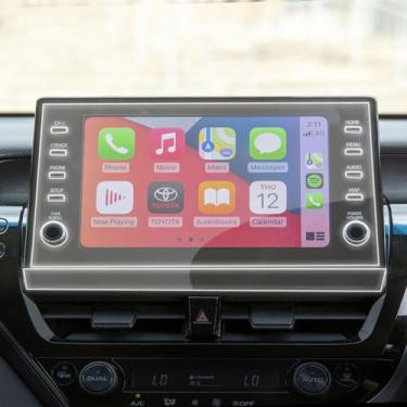 Imagem de LAVIYE Carro Anti riscos e prevenção de poeira Interior TPU PPF filme transparente, para Toyota Camry 2021-2023 Navegação Protetor de tela LCD Display Film Cover