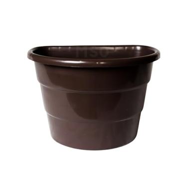 Imagem de Vasos Plastico De Parede Jardim e Horta Vertical 3 Litros - Kit 10 unidades (TABACO)
