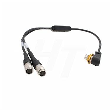 Imagem de HangTon Cabo Zoom Focus Y para lente servo Canon CN-E 18-80 70-200 mm para controlador -400D ZSD-300D Hirose 20 pinos fêmea macho 50 cm