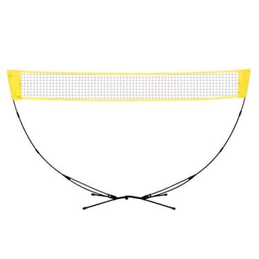 Imagem de Rede De Badminton Portátil, Rede De Badminton Independente Com Suporte, Para Quintal, Academia, Parque De Garagem, Fácil De Instalar (Color : Yellow, Size : 3x1.55m/10x5.08ft)
