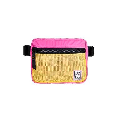 Imagem de Lola California Bolsa de cintura Hippie Fanny para adultos (várias cores vibrantes e padrões disponíveis), Metro - Multi, One Size, Bolsa de pochete vibrante Sleak Hippie (disponível em várias cores e
