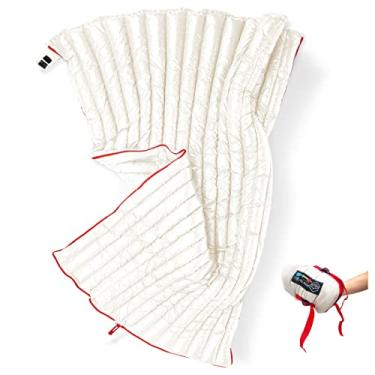 Imagem de Mochila ultraleve ZOOOOBELIVES para dormir de 81,28 cm a 127 cm - Saco de dormir Ultra compacto 650 ml para caminhadas, acampamento e acampamento, leve e compacto – Alplive T400, Branco, Double